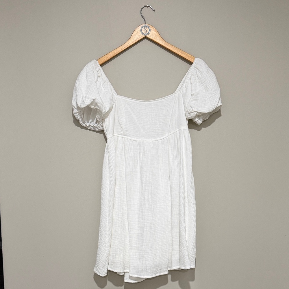 Pink Lily White Dress
